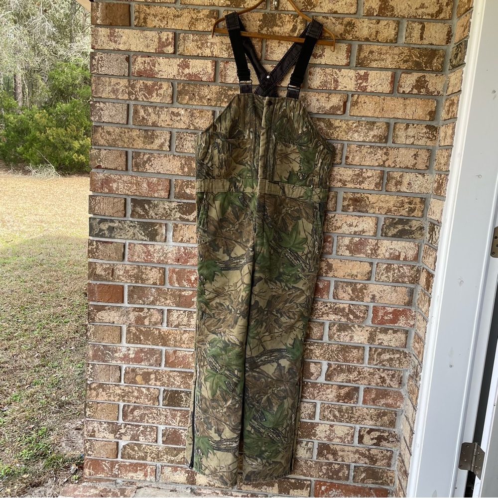 Vintage Camo Overalls Walls Blizzard Pruf 38-40 Large Tall Excellent Condition!
